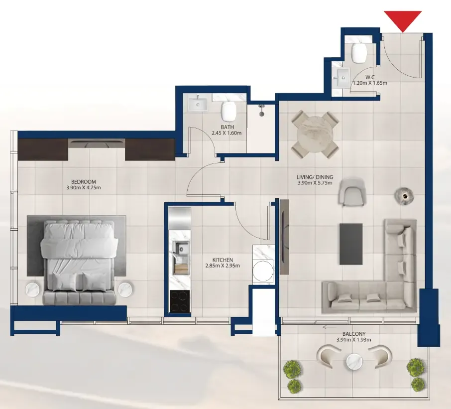 Dubai Investments Real Estate Al Vista floor plan