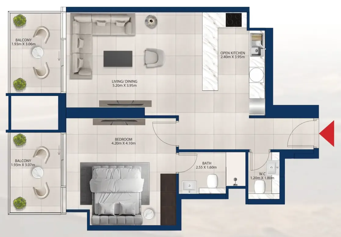 Dubai Investments Real Estate Al Vista floor plan
