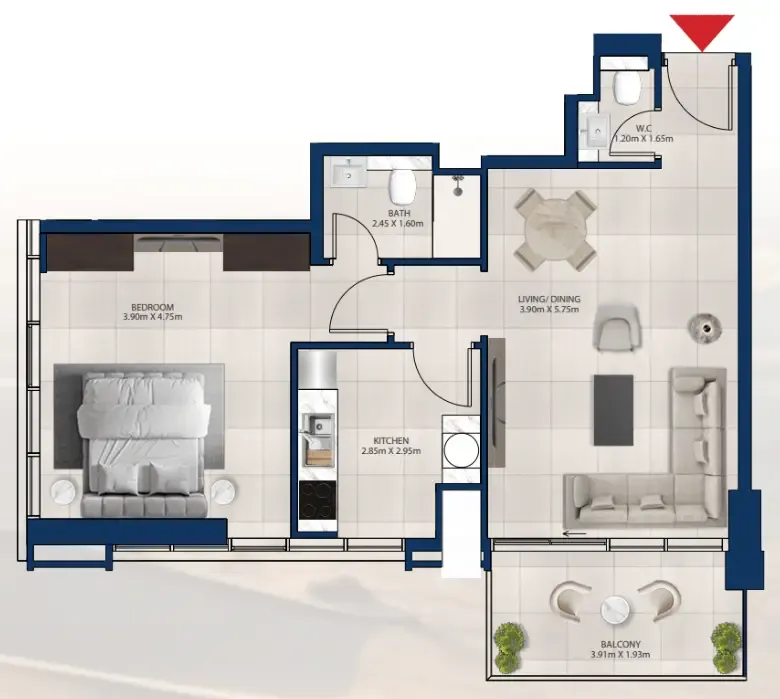 Dubai Investments Real Estate Al Vista floor plan