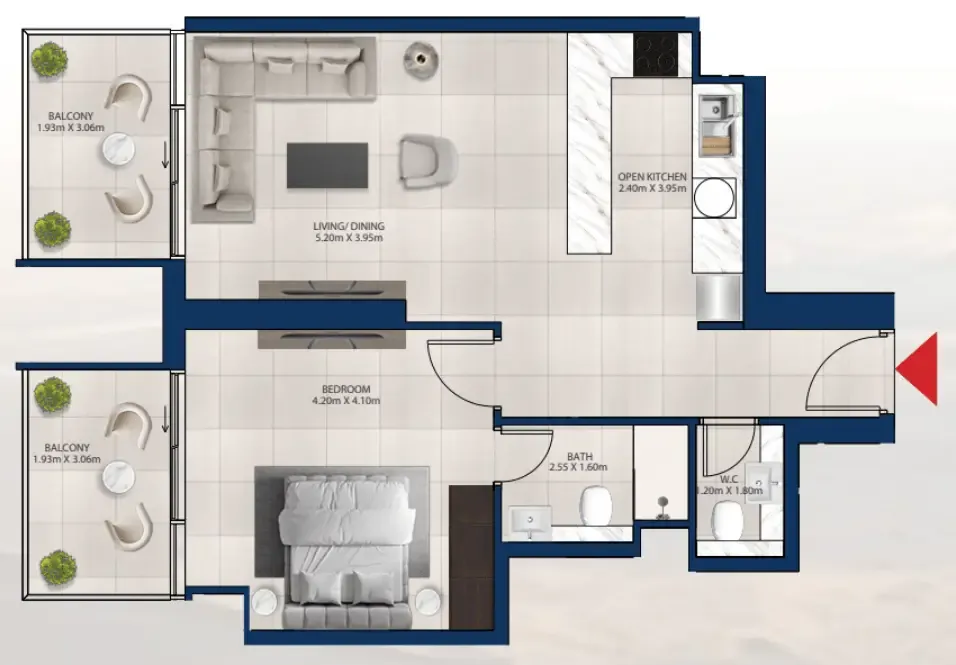 Dubai Investments Real Estate Al Vista floor plan