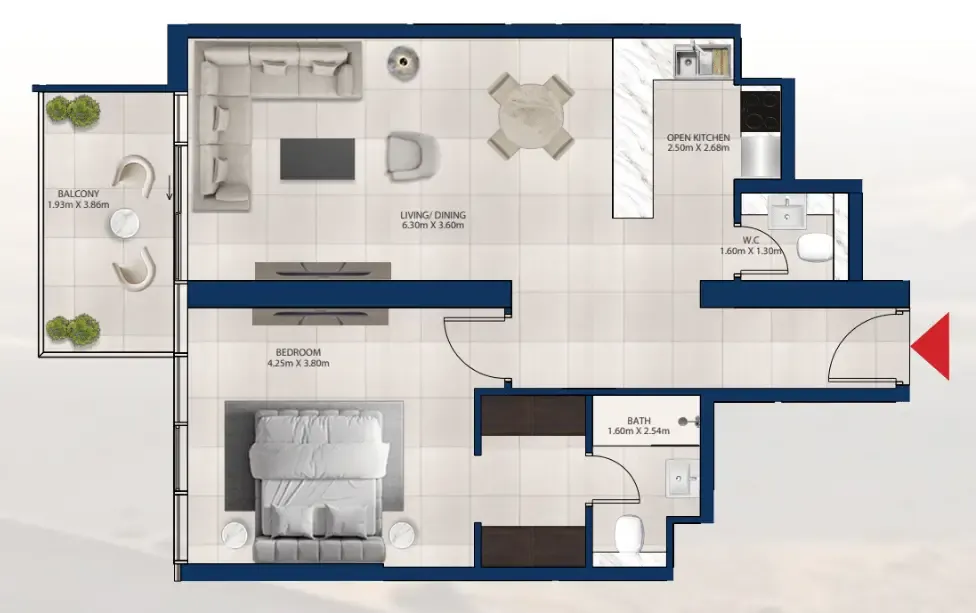 Dubai Investments Real Estate Al Vista floor plan
