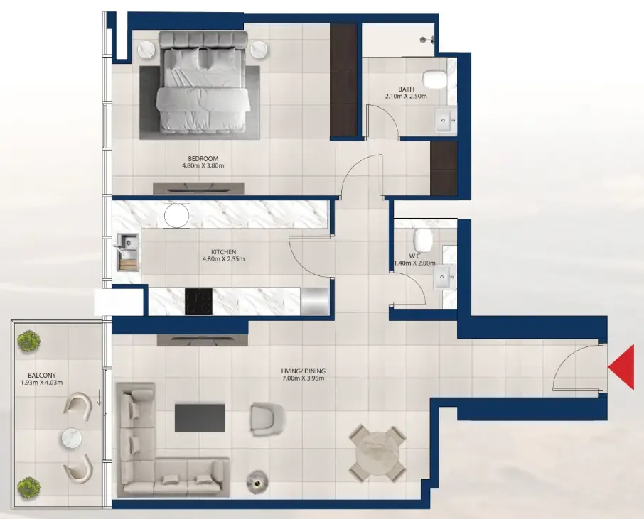 Dubai Investments Real Estate Al Vista floor plan