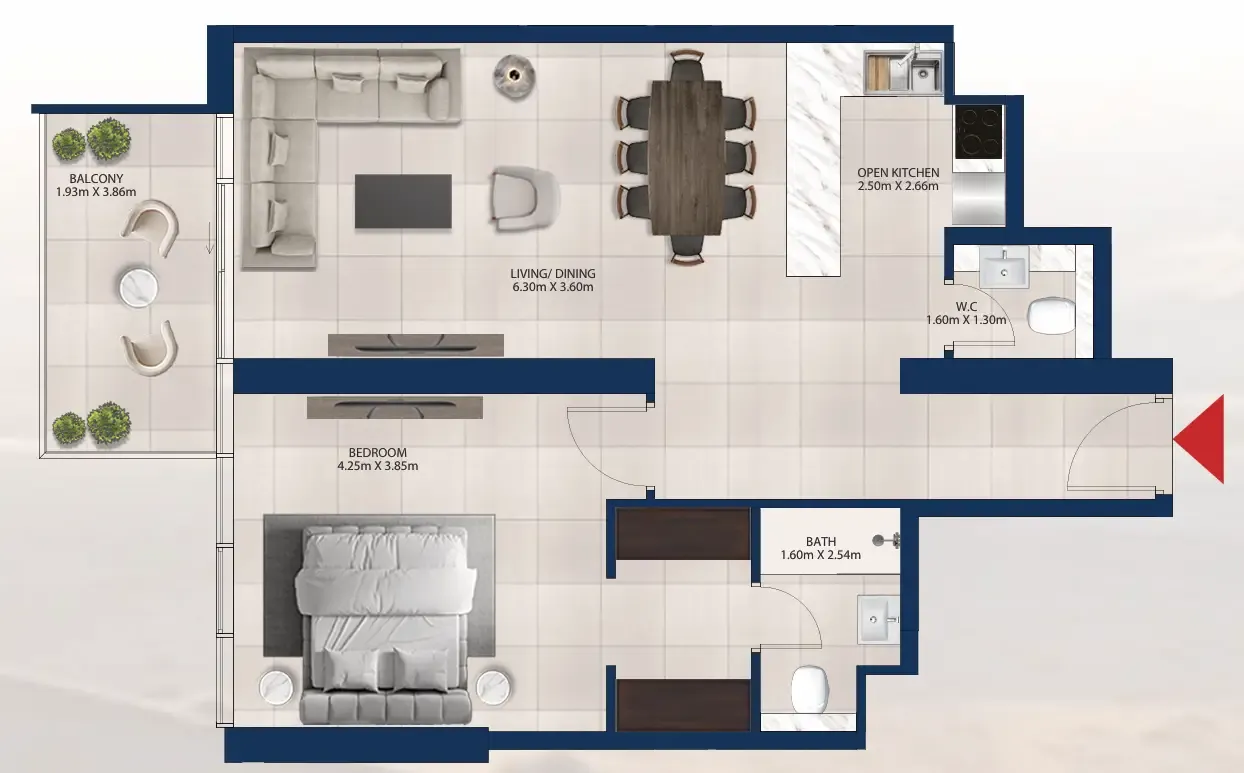 Dubai Investments Real Estate Al Vista floor plan