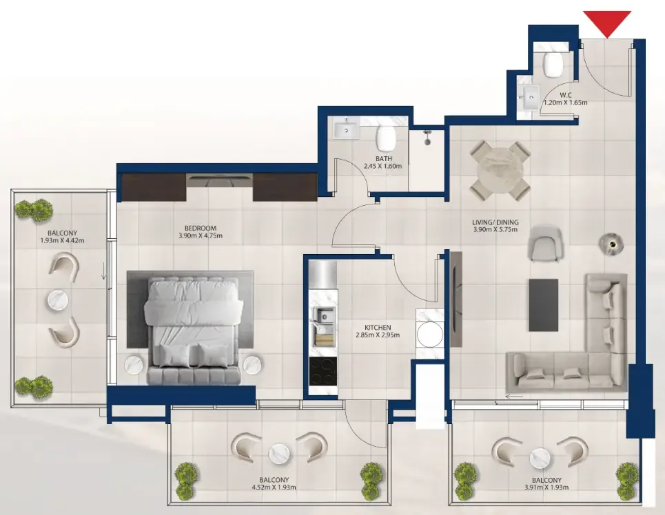 Dubai Investments Real Estate Al Vista floor plan