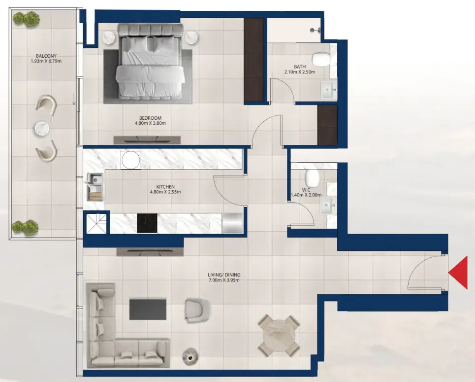 Dubai Investments Real Estate Al Vista floor plan