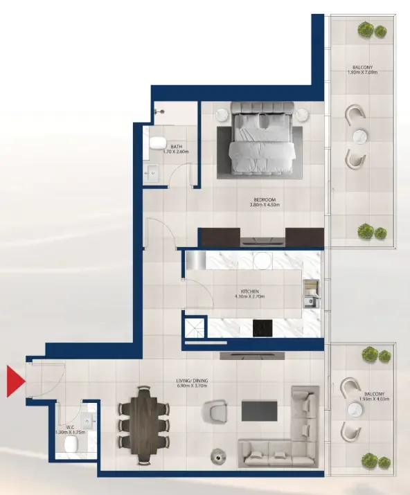 Dubai Investments Real Estate Al Vista floor plan