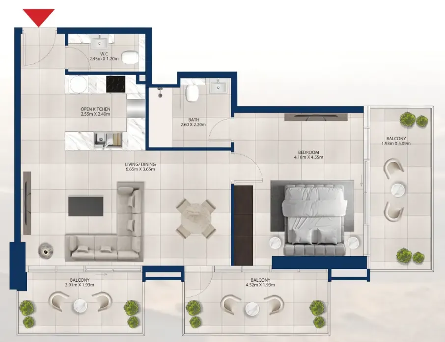Dubai Investments Real Estate Al Vista floor plan