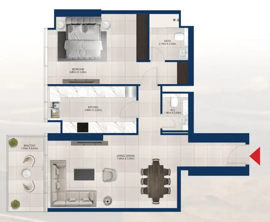 Dubai Investments Real Estate Al Vista floor plan