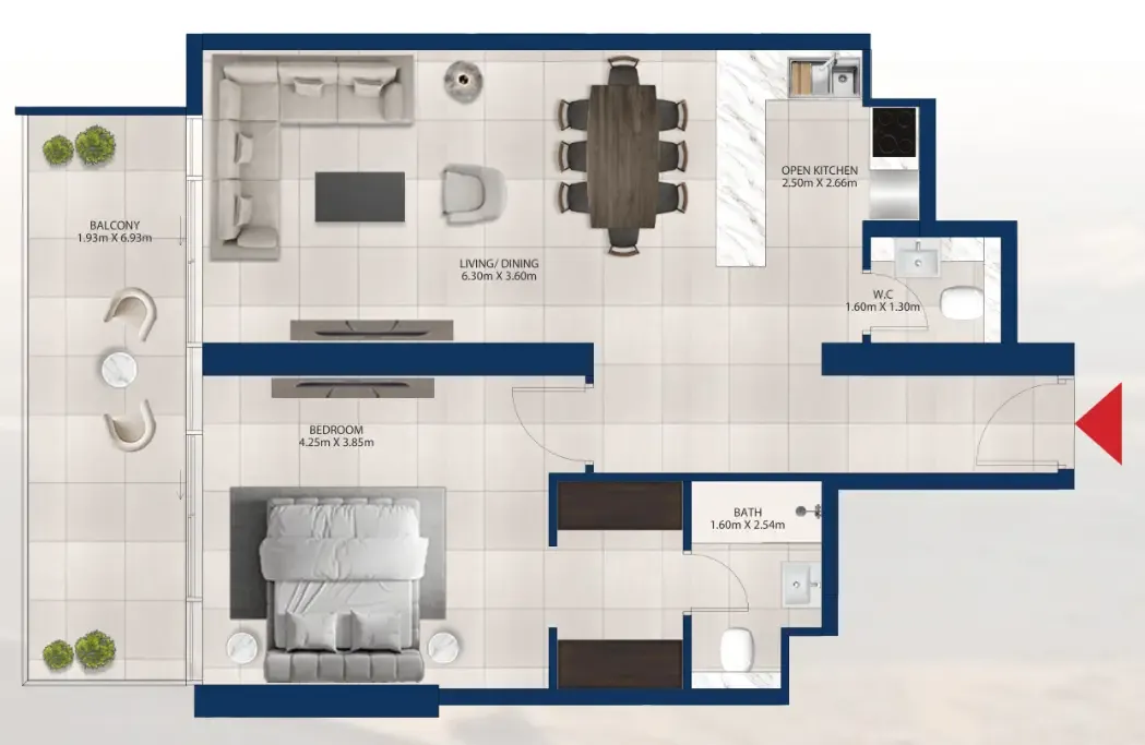Dubai Investments Real Estate Al Vista floor plan