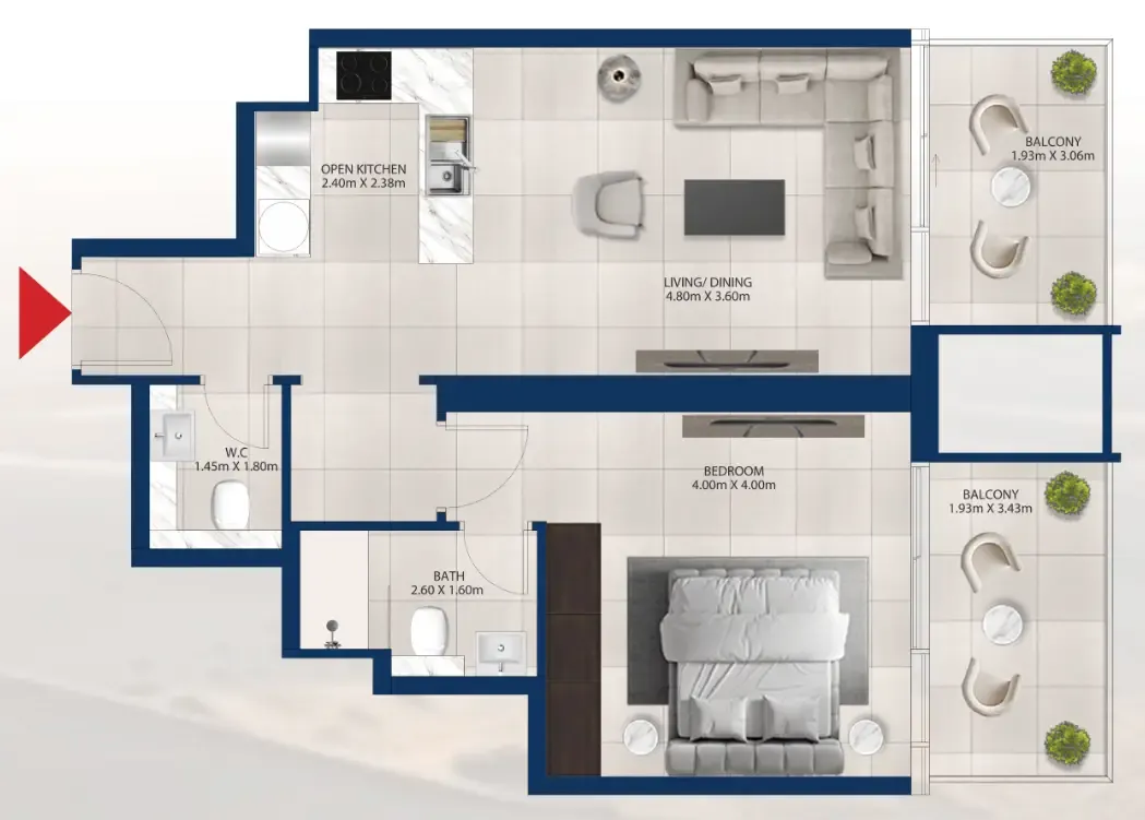 Dubai Investments Real Estate Al Vista floor plan