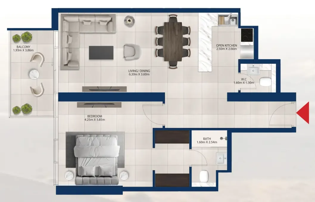Dubai Investments Real Estate Al Vista floor plan