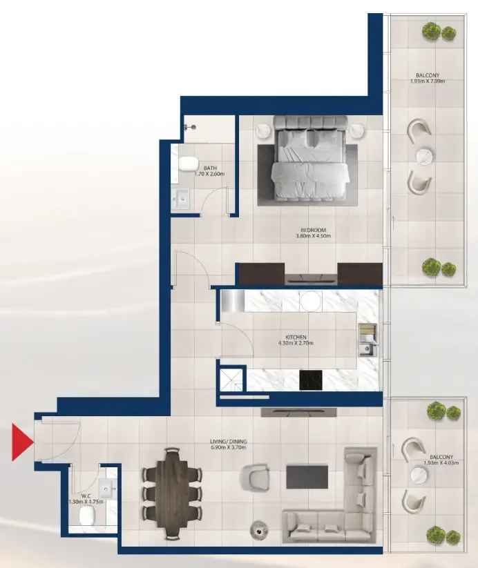 Dubai Investments Real Estate Al Vista floor plan