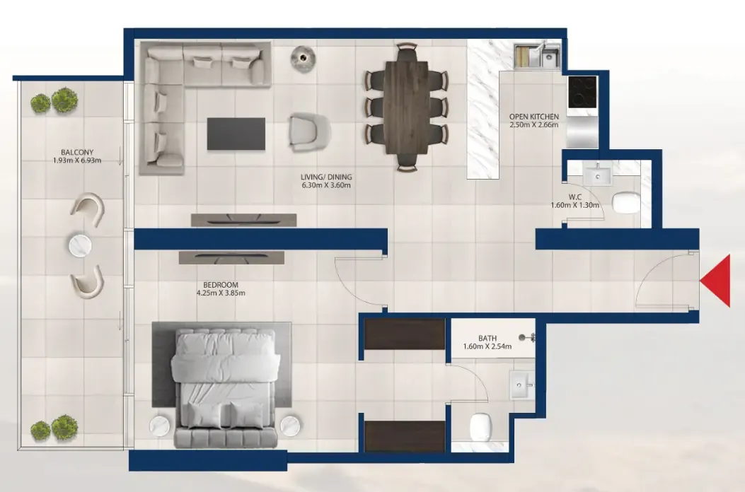 Dubai Investments Real Estate Al Vista floor plan