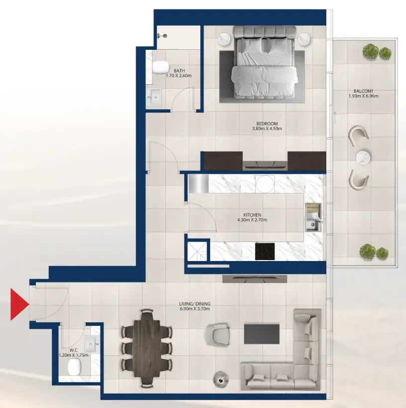 Dubai Investments Real Estate Al Vista floor plan