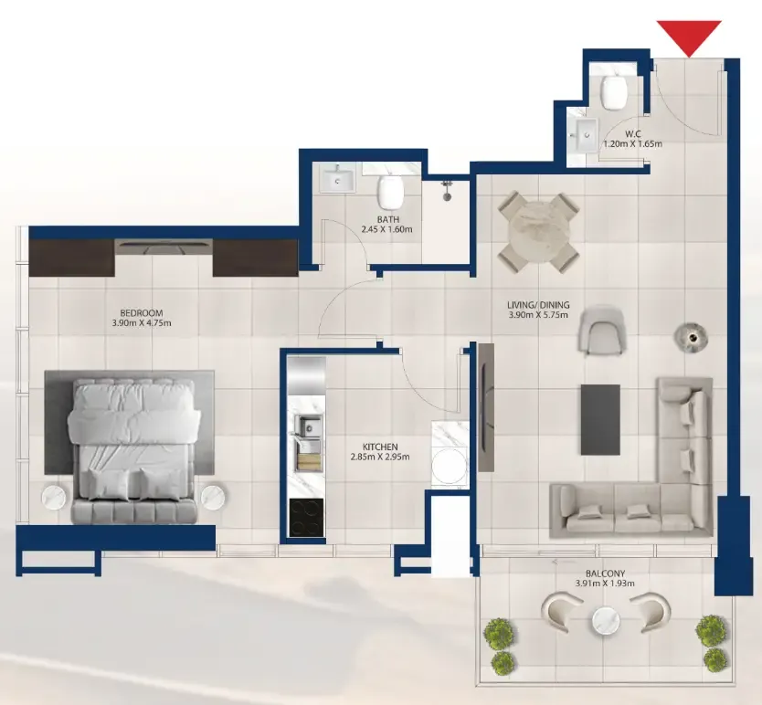 Dubai Investments Real Estate Al Vista floor plan