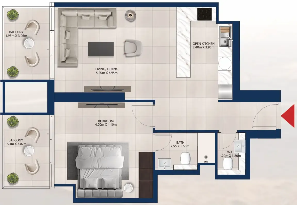 Dubai Investments Real Estate Al Vista floor plan