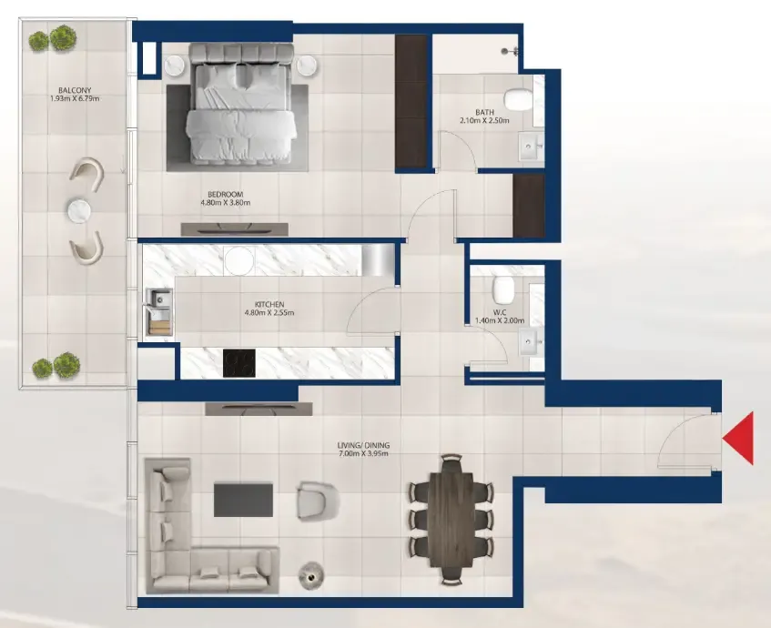 Dubai Investments Real Estate Al Vista floor plan