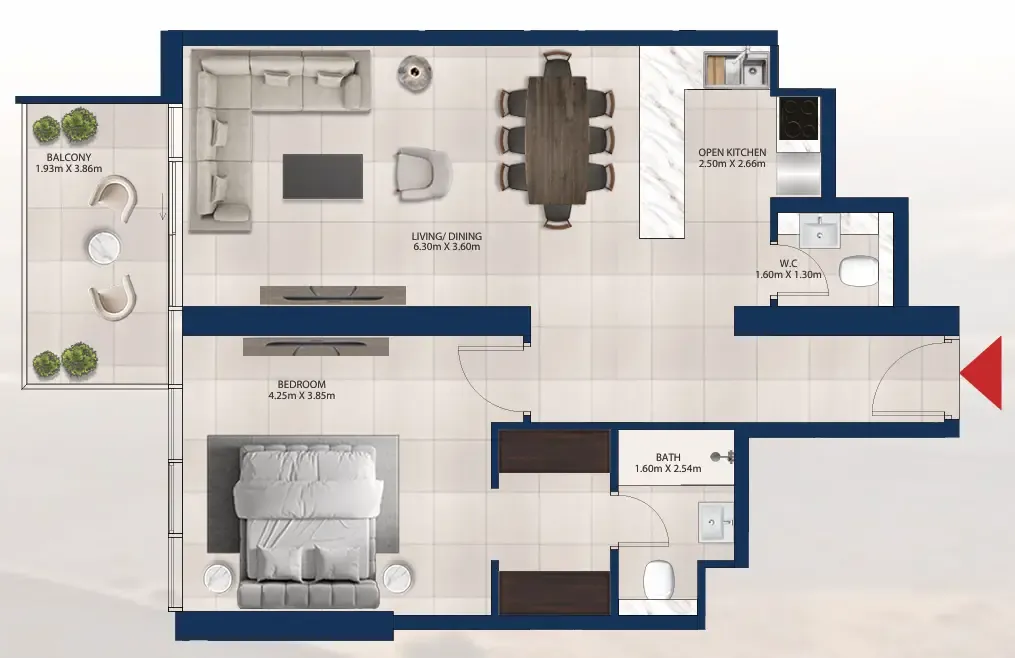 Dubai Investments Real Estate Al Vista floor plan