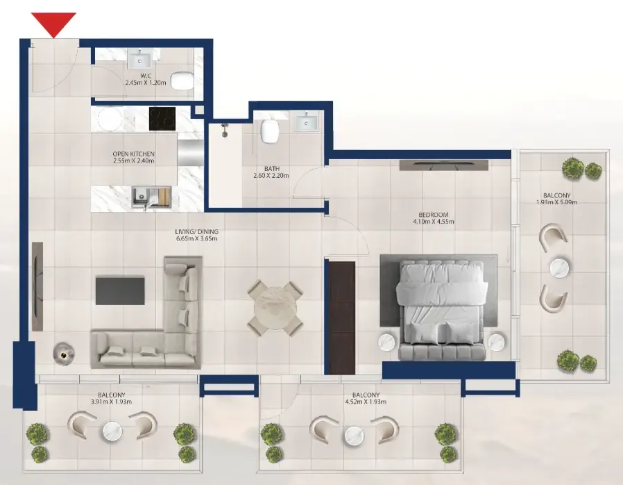 Dubai Investments Real Estate Al Vista floor plan
