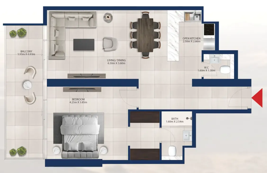 Dubai Investments Real Estate Al Vista floor plan