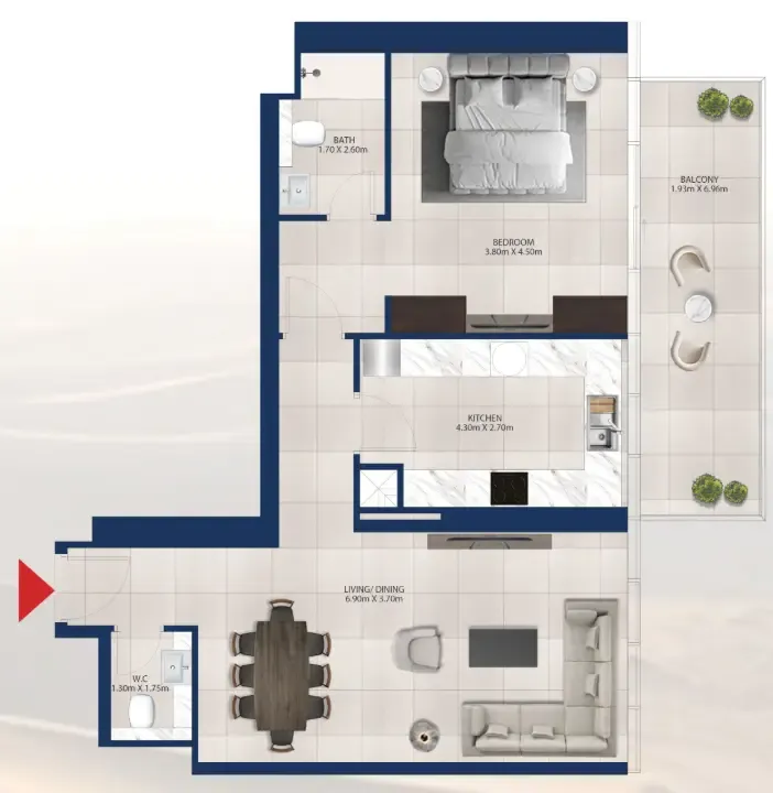 Dubai Investments Real Estate Al Vista floor plan