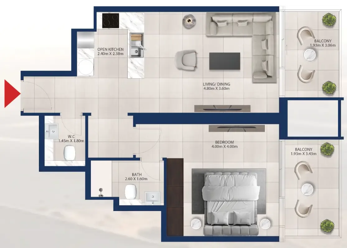 Dubai Investments Real Estate Al Vista floor plan