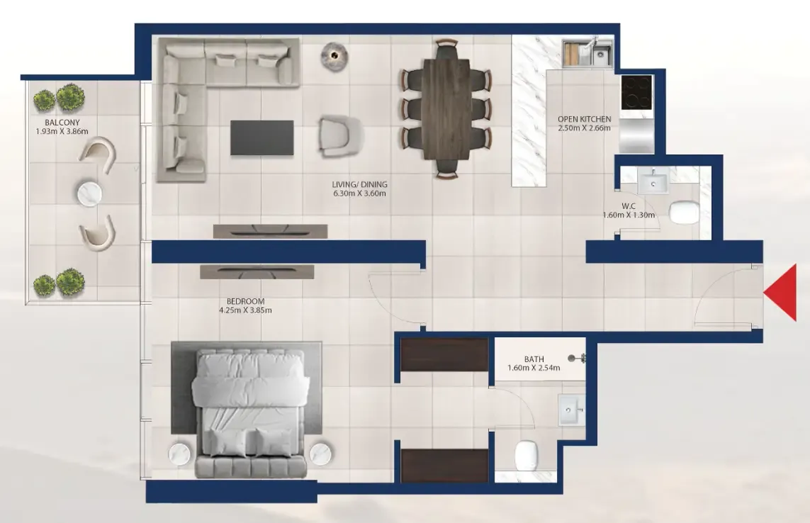 Dubai Investments Real Estate Al Vista floor plan