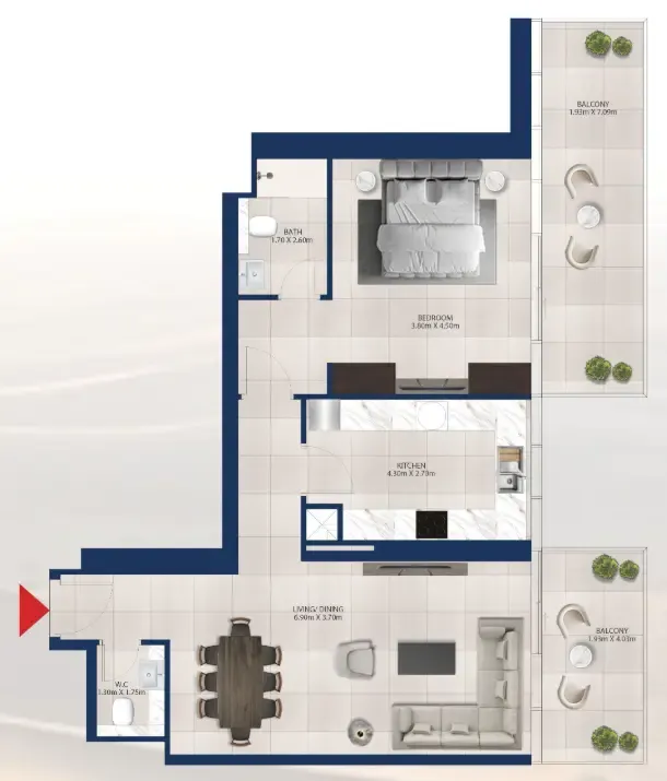 Dubai Investments Real Estate Al Vista floor plan