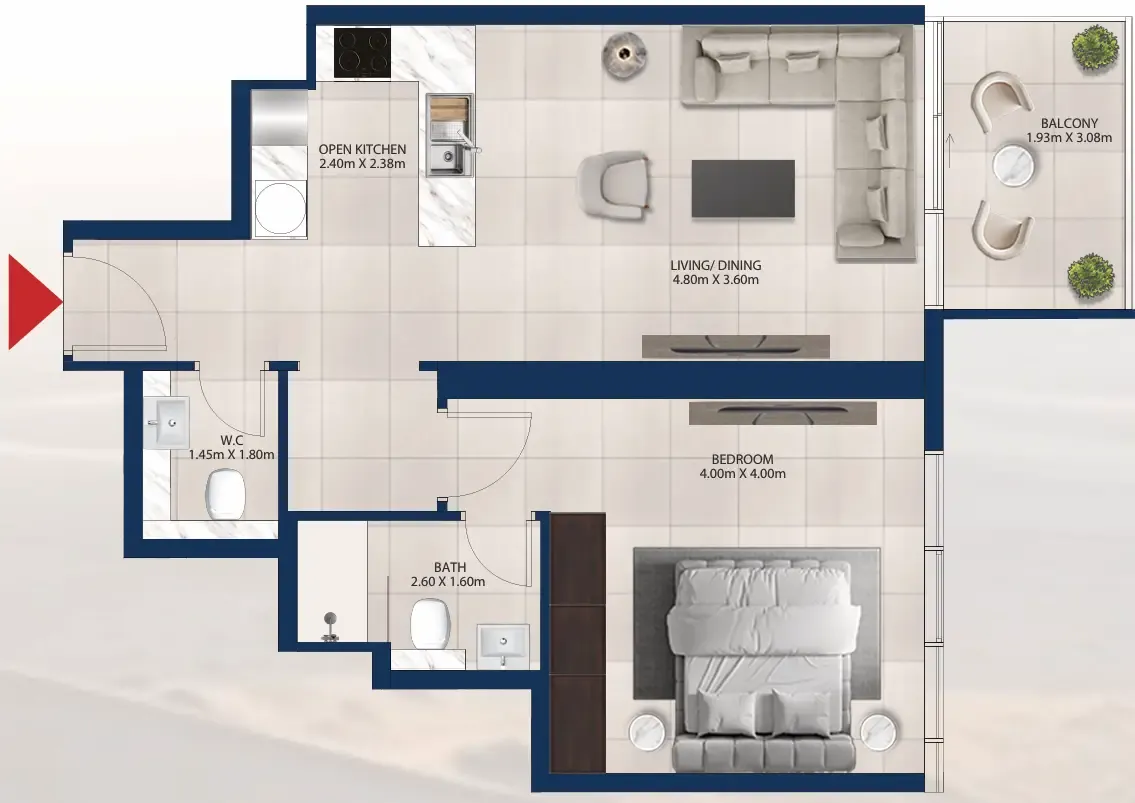 Dubai Investments Real Estate Al Vista floor plan