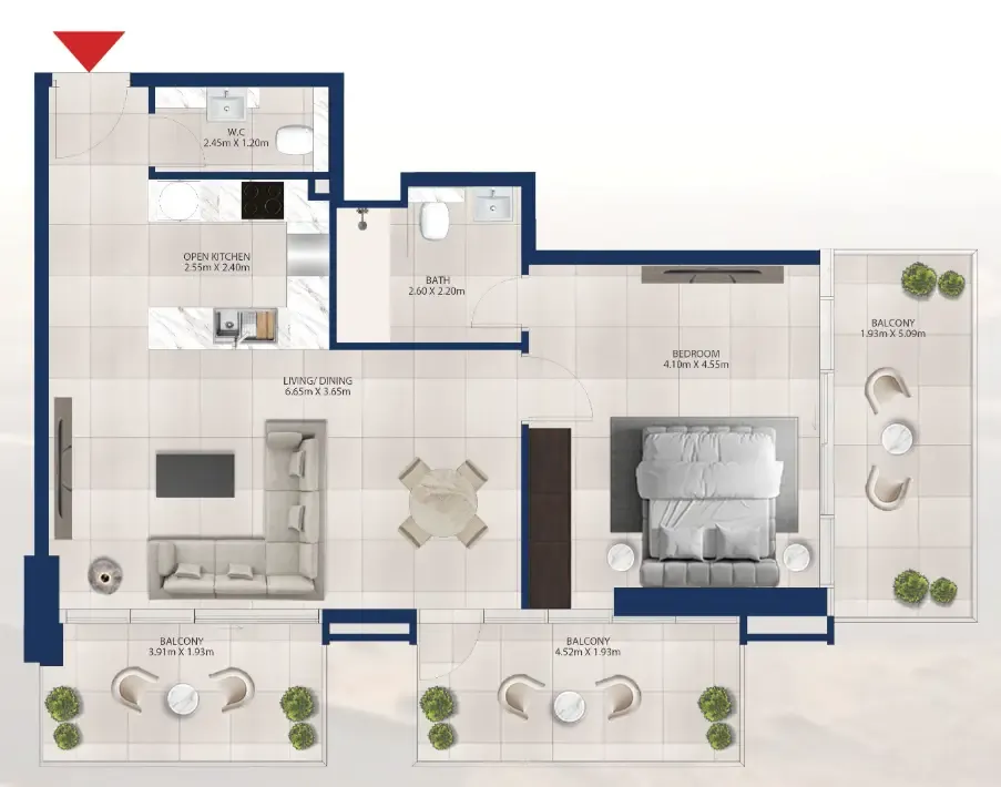Dubai Investments Real Estate Al Vista floor plan