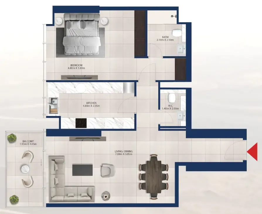 Dubai Investments Real Estate Al Vista floor plan