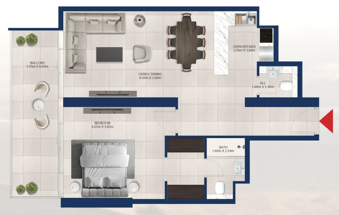 Dubai Investments Real Estate Al Vista floor plan
