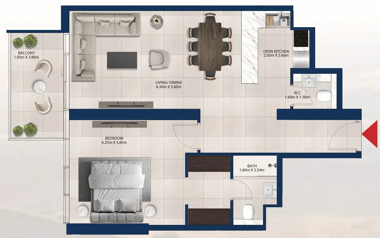 Dubai Investments Real Estate Al Vista floor plan