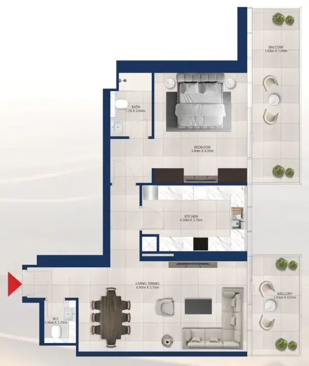 Dubai Investments Real Estate Al Vista floor plan