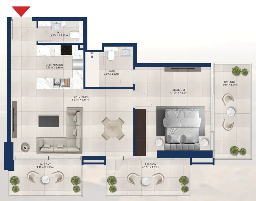 Dubai Investments Real Estate Al Vista floor plan