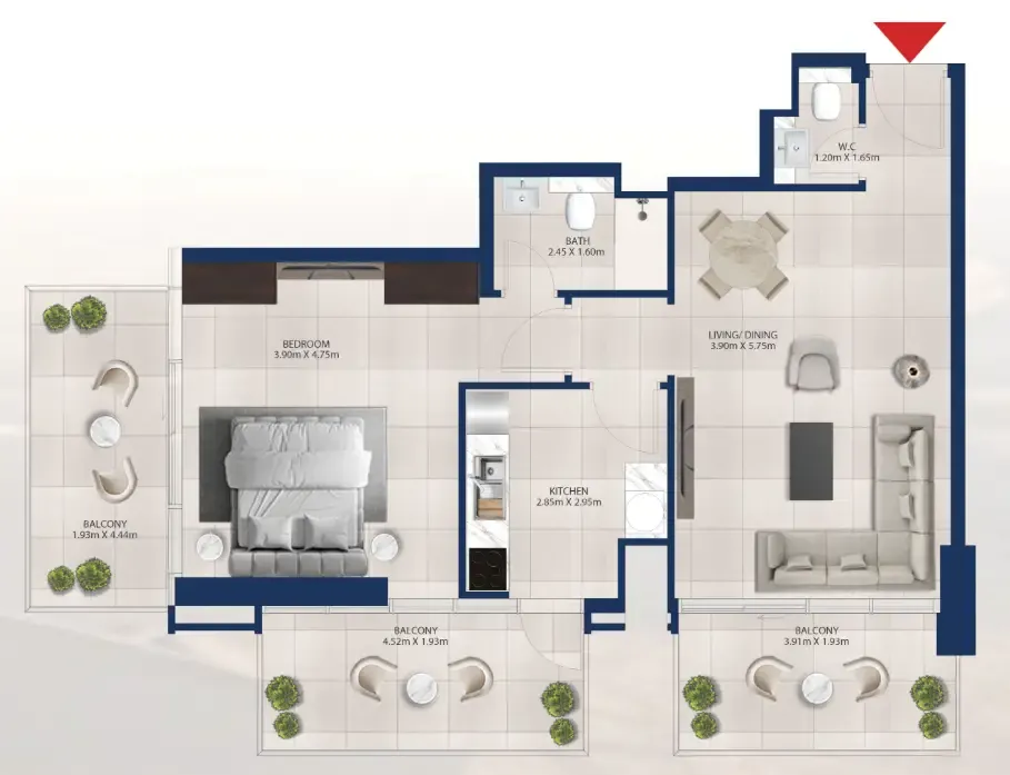 Dubai Investments Real Estate Al Vista floor plan