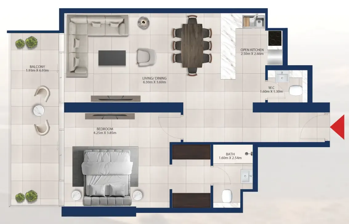 Dubai Investments Real Estate Al Vista floor plan