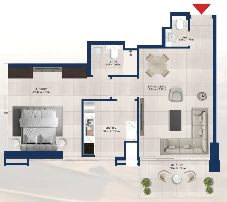 Dubai Investments Real Estate Al Vista floor plan