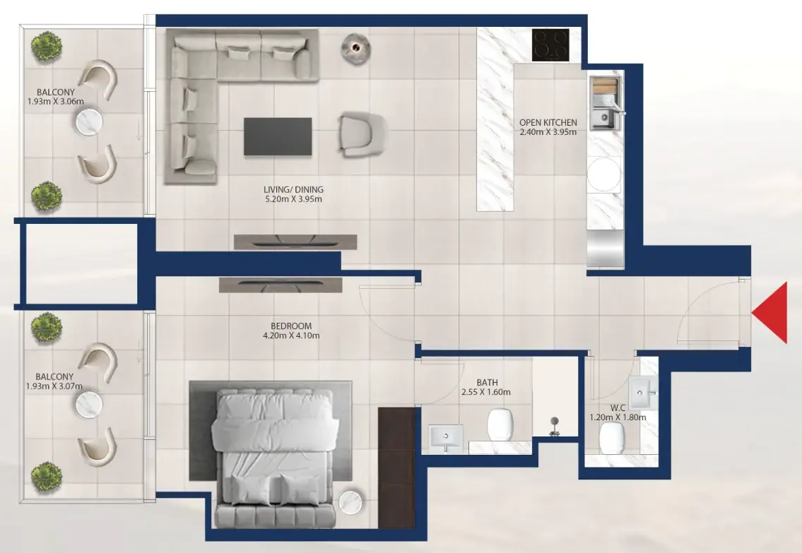 Dubai Investments Real Estate Al Vista floor plan