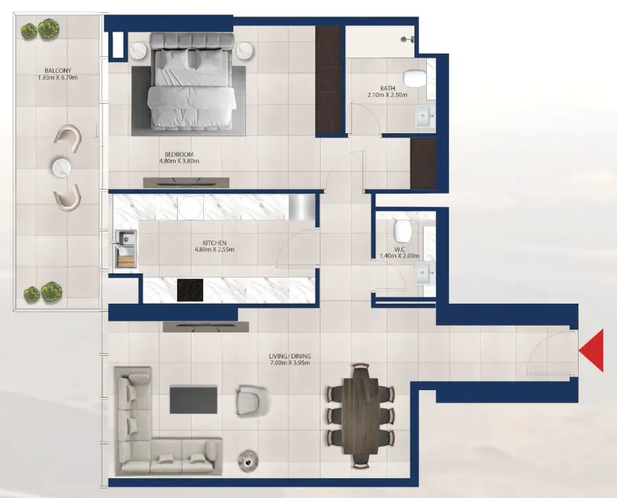 Dubai Investments Real Estate Al Vista floor plan