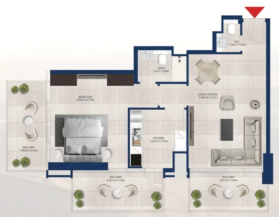 Dubai Investments Real Estate Al Vista floor plan