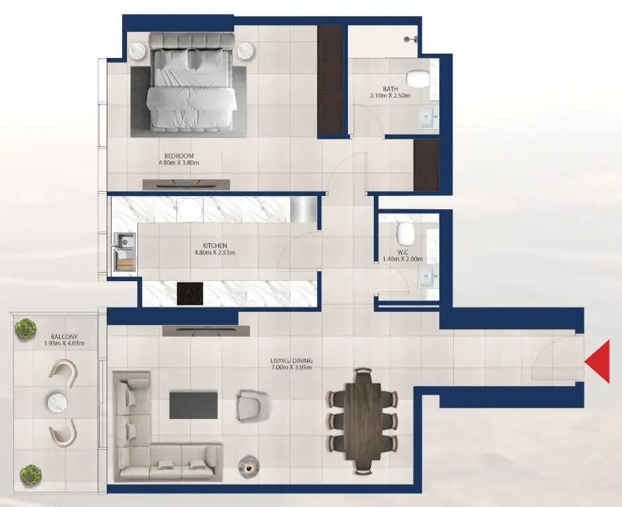 Dubai Investments Real Estate Al Vista floor plan