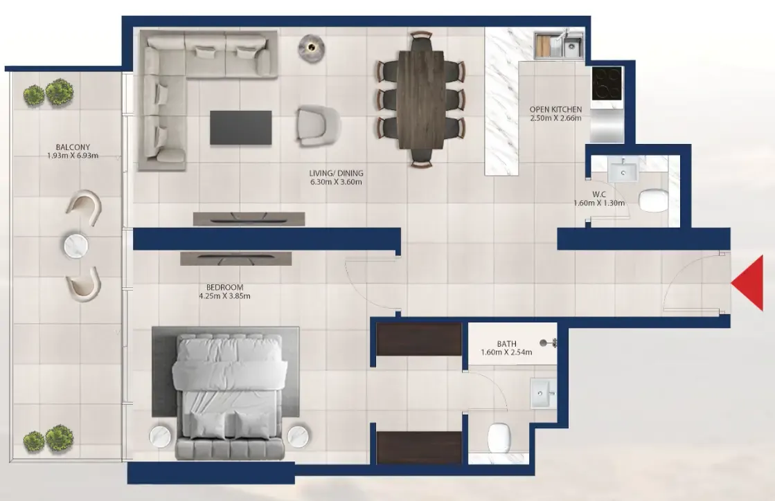 Dubai Investments Real Estate Al Vista floor plan
