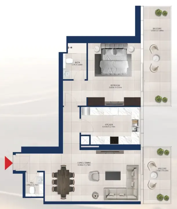 Dubai Investments Real Estate Al Vista floor plan