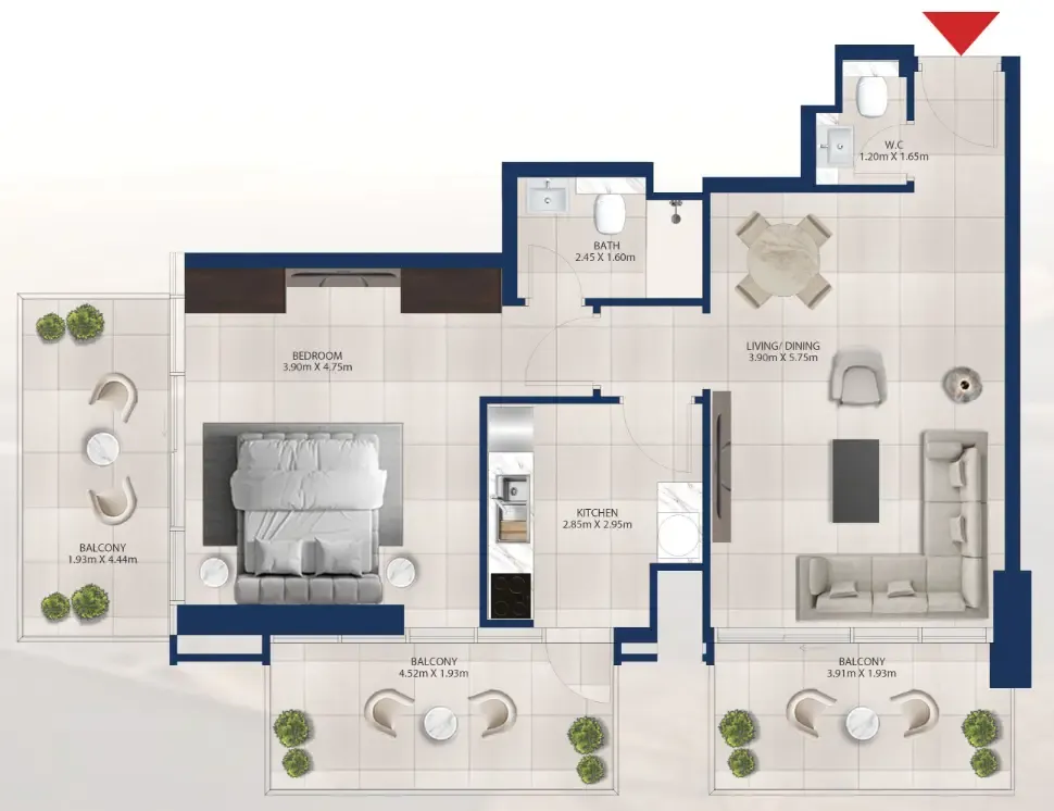 Dubai Investments Real Estate Al Vista floor plan