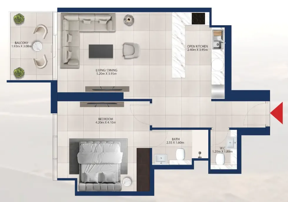 Dubai Investments Real Estate Al Vista floor plan