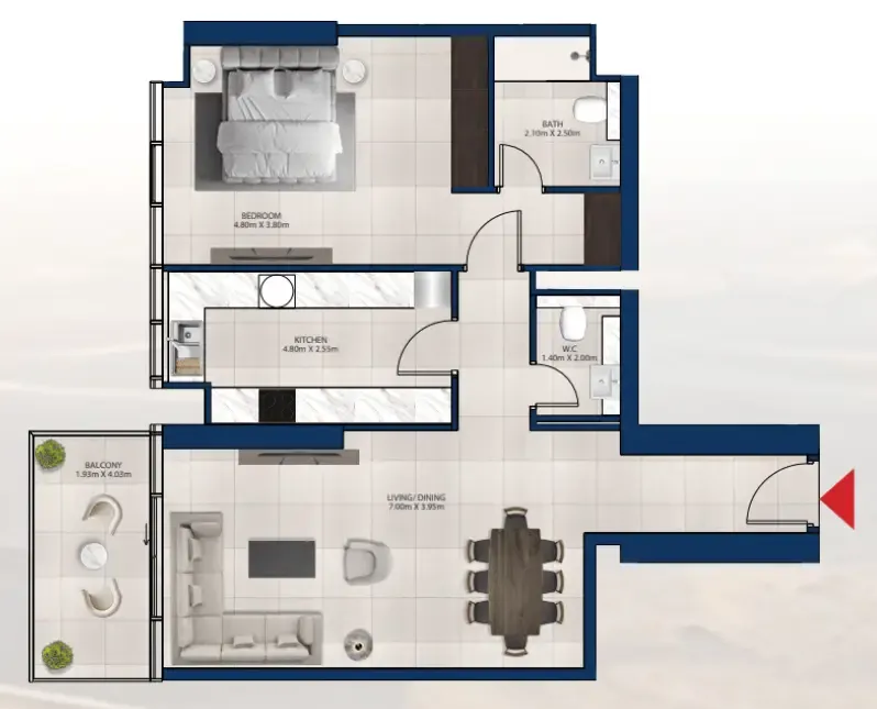 Dubai Investments Real Estate Al Vista floor plan