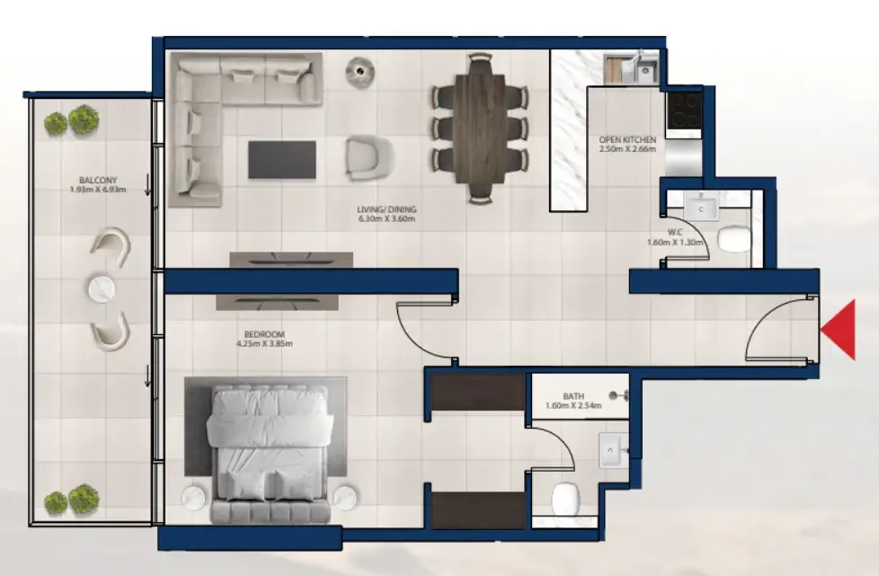 Dubai Investments Real Estate Al Vista floor plan