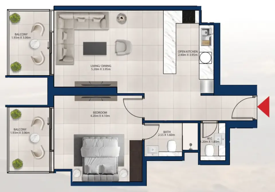 Dubai Investments Real Estate Al Vista floor plan