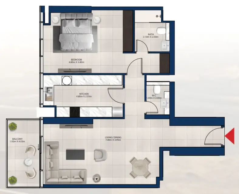 Dubai Investments Real Estate Al Vista floor plan